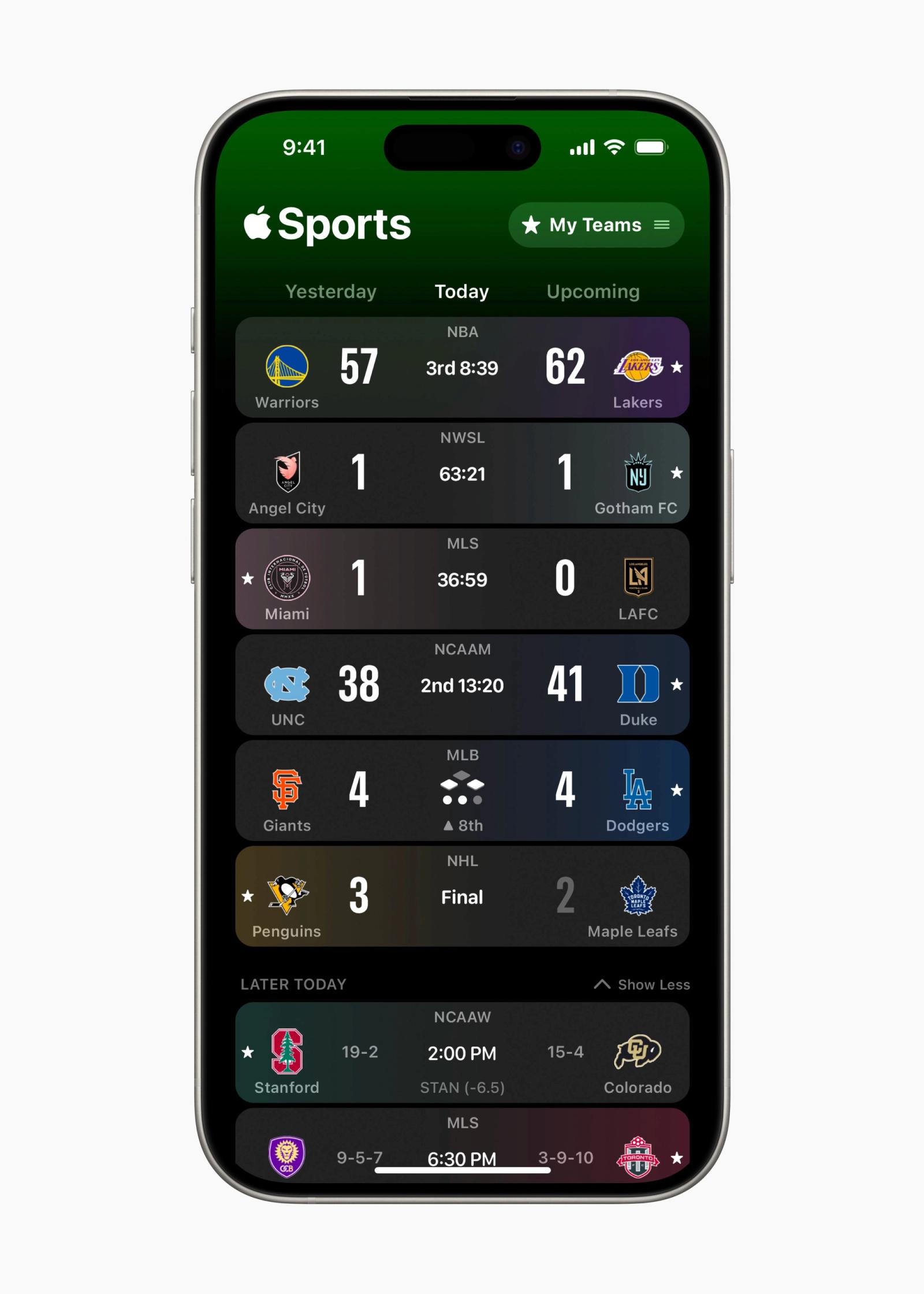 Credit: Apple Sports