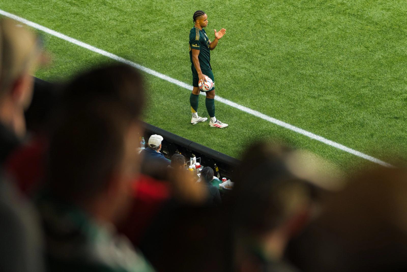 In-game moment — Seattle Sounders vs Portland Timbers — Photo Credit: Aaron Leopold/Undrafted
