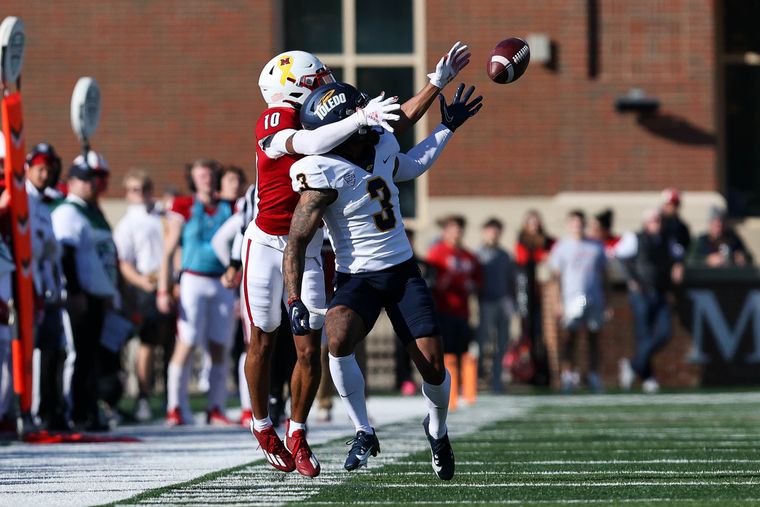 RedHawks Fall to Toledo in Hard-Fought MAC Battle, Lose Top Spot and QB to Injury