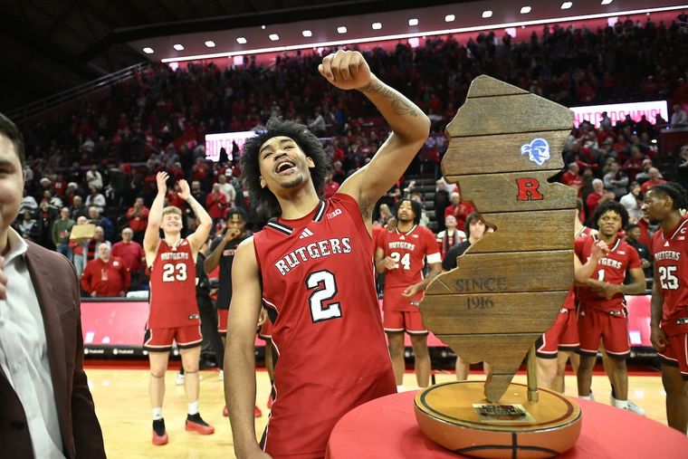 Rutgers Scarlet Knights Paints New Jersey Red!