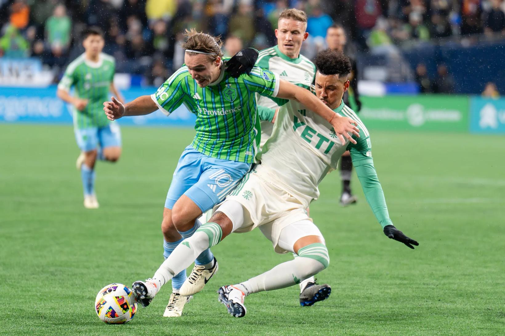 Sounders Struggle to Break Deadlock in Home Opener