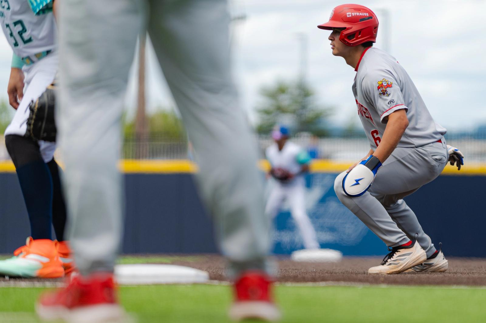 Late-game / celebration action — Vancouver Canadians vs Hillsboro Hops — Photo Credit: Aaron Leopold/Undrafted