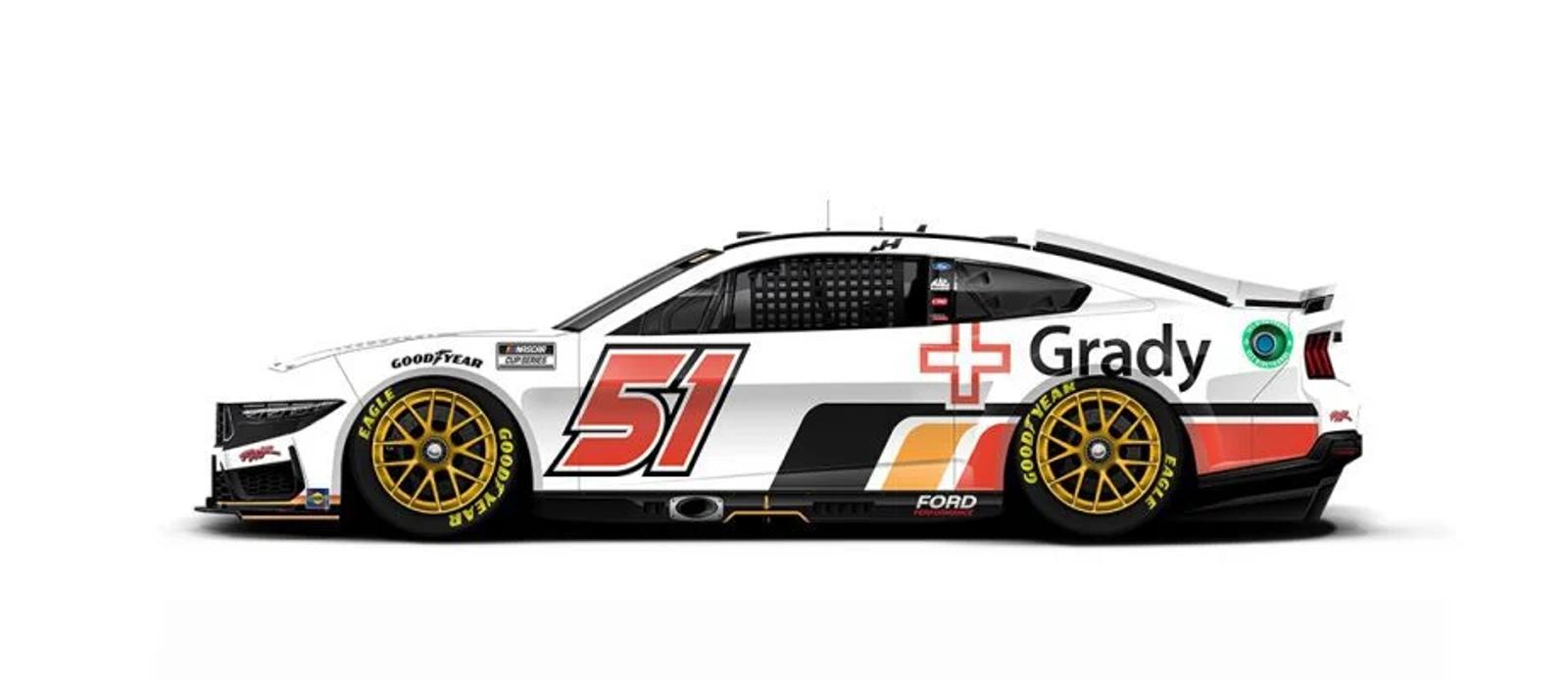 Justin Haley will drive the No. 51 Grady Health Ford.