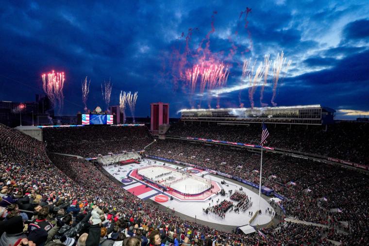 Columbus Blue Jackets Stadium Series atmosphere