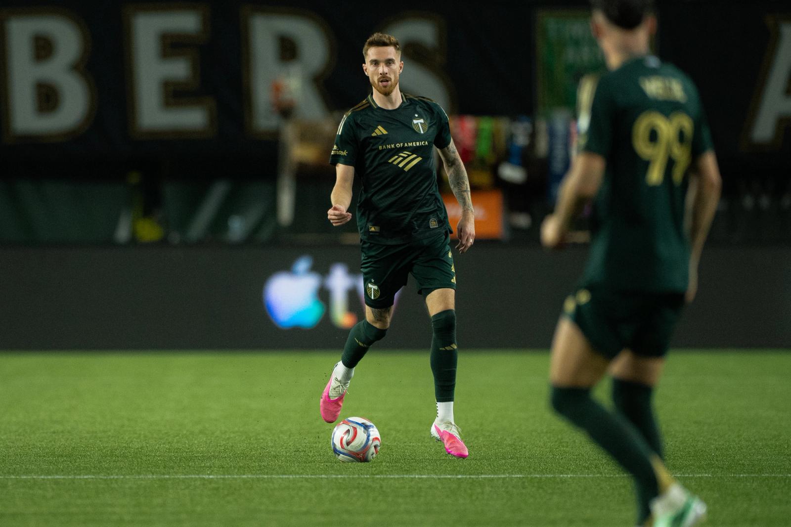 Match action from Atlanta United vs Portland Timbers at Providence Park — Photo Credit: Aaron Leopold/Undrafted