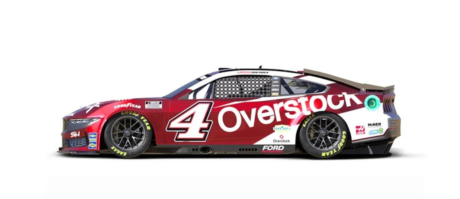 Josh Berry will drive the No. 4 Overstock.com Ford.