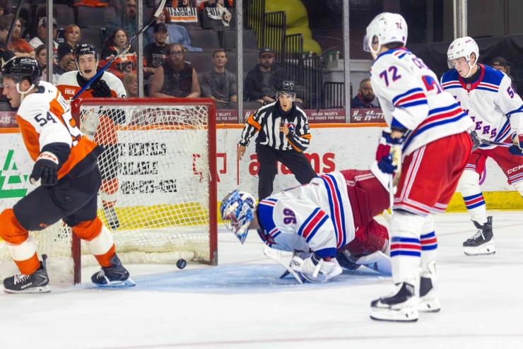 New York Rangers Rookies at Philadelphia Flyers Rookies — Photo Credit: Samantha Diane/Undrafted