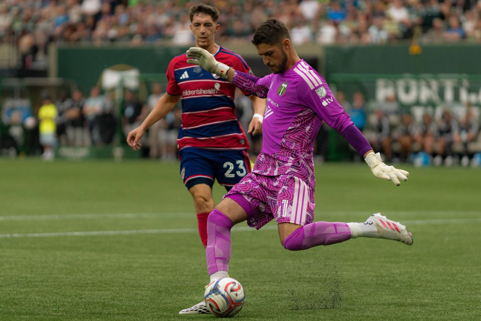 Field-level action — FC Dallas vs Portland Timbers — Photo Credit: Aaron Leopold/Undrafted