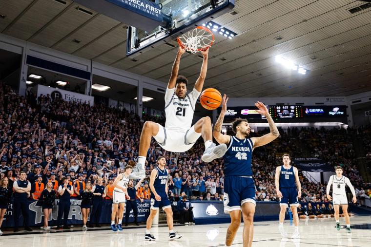 Utah State Dominates Nevada with Record-Setting 3-Point Performance