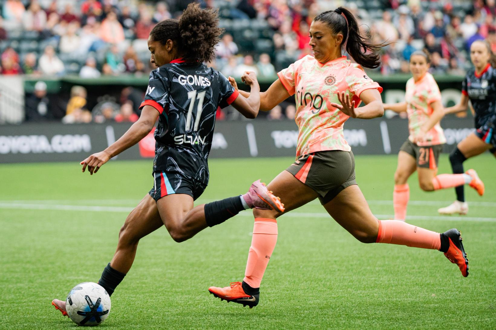 Wide action Chicago Stars vs Portland Thorns at Providence Park — Photo Credit: Aaron Leopold/Undrafted