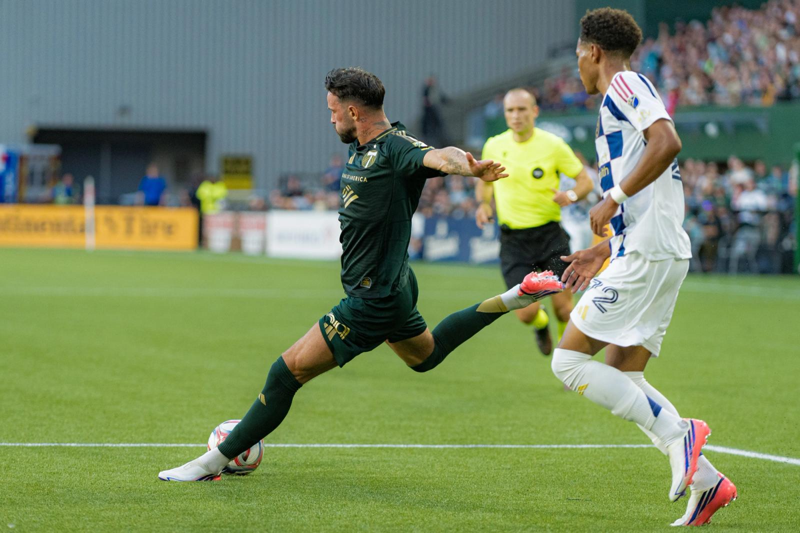 Field-level action — Real Salt Lake vs Portland Timbers — Photo Credit: Aaron Leopold/Undrafted