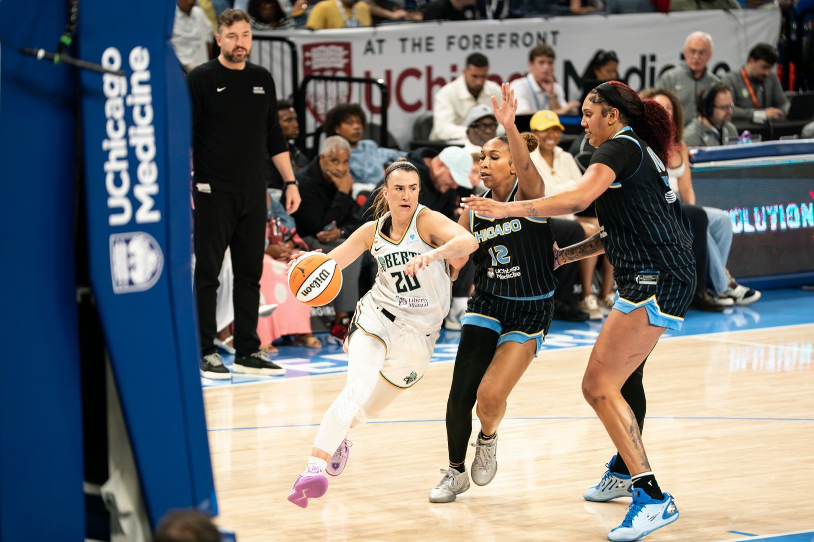 Chicago Sky vs New York Liberty at Wintrust Arena — Photo Credit: Ariana Golemis/Undrafted