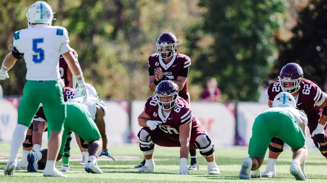 Eastern Kentucky quarterback Blake Kendall Jr. waits behind the center as West Florida's defense lines up at Roy Kidd Stadium in Richmond, Ky., on Oct. 24, 2026