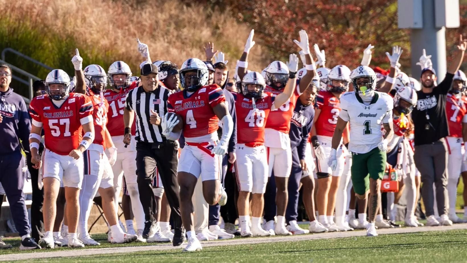 Mekhi Kilburn of Robert Morris during the Colonials' 28-14 win over Mercyhurst at Joe Walton Stadium