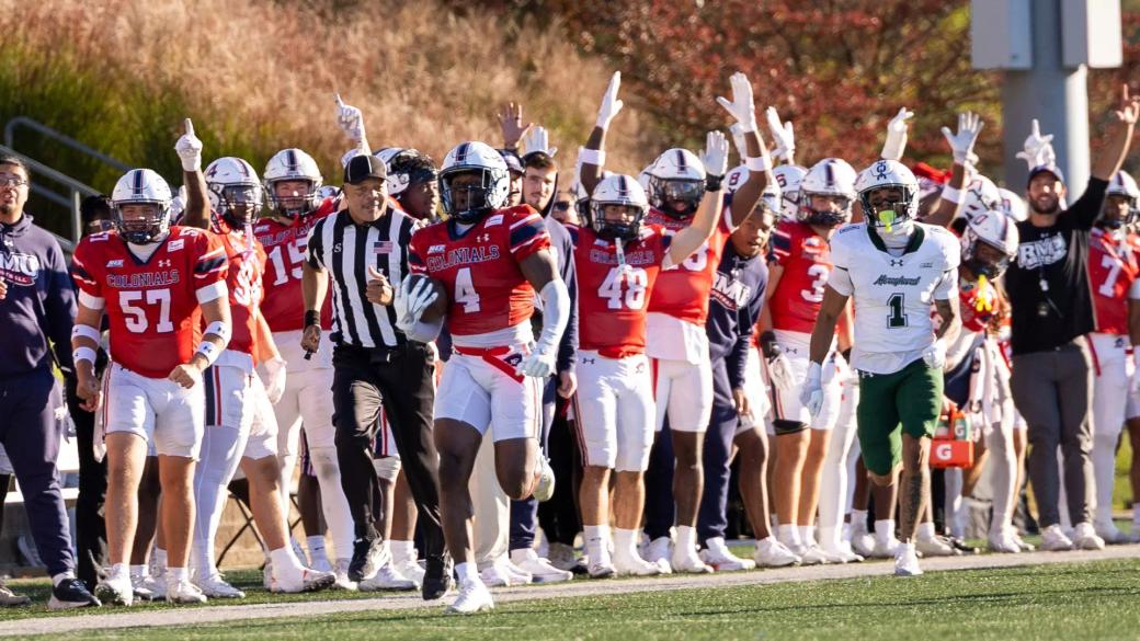 Mekhi Kilburn of Robert Morris during the Colonials' 28-14 win over Mercyhurst at Joe Walton Stadium