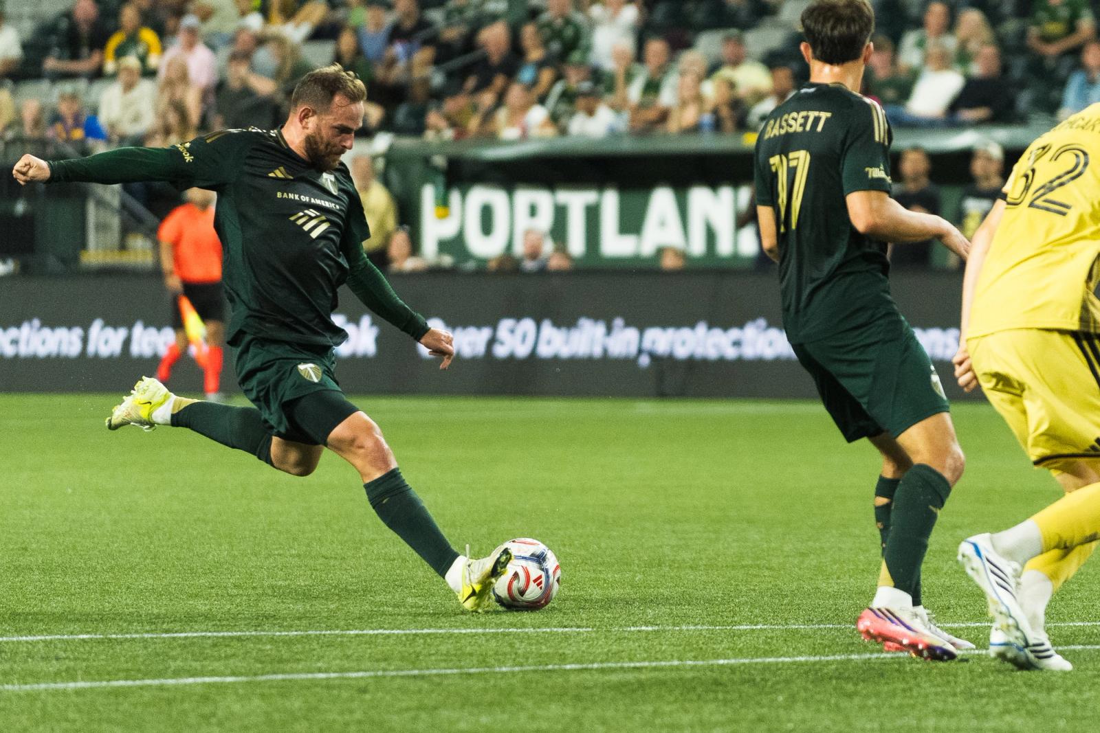 Timbers vs St. Louis CITY action — Photo Credit: Aaron Leopold/Undrafted