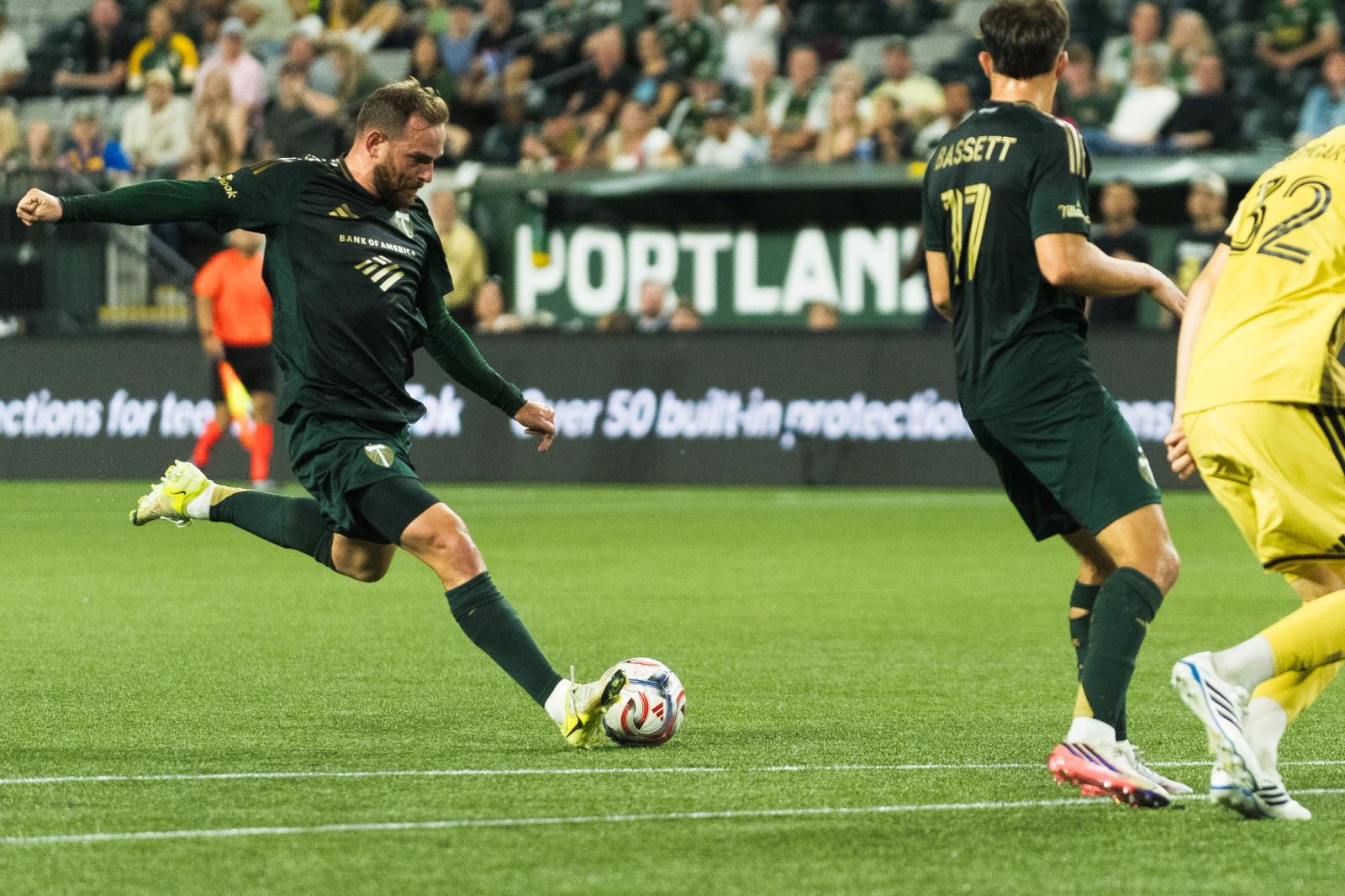 Timbers vs St. Louis CITY action — Photo Credit: Aaron Leopold/Undrafted