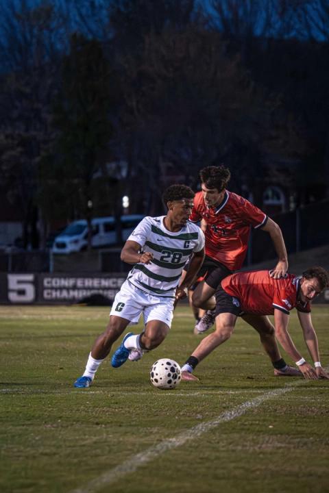 Davidson Wildcats at Charlotte 49ers men's soccer, spring 2026 — Photo Credit: Toni Sánchez-Cadenas/Undrafted
