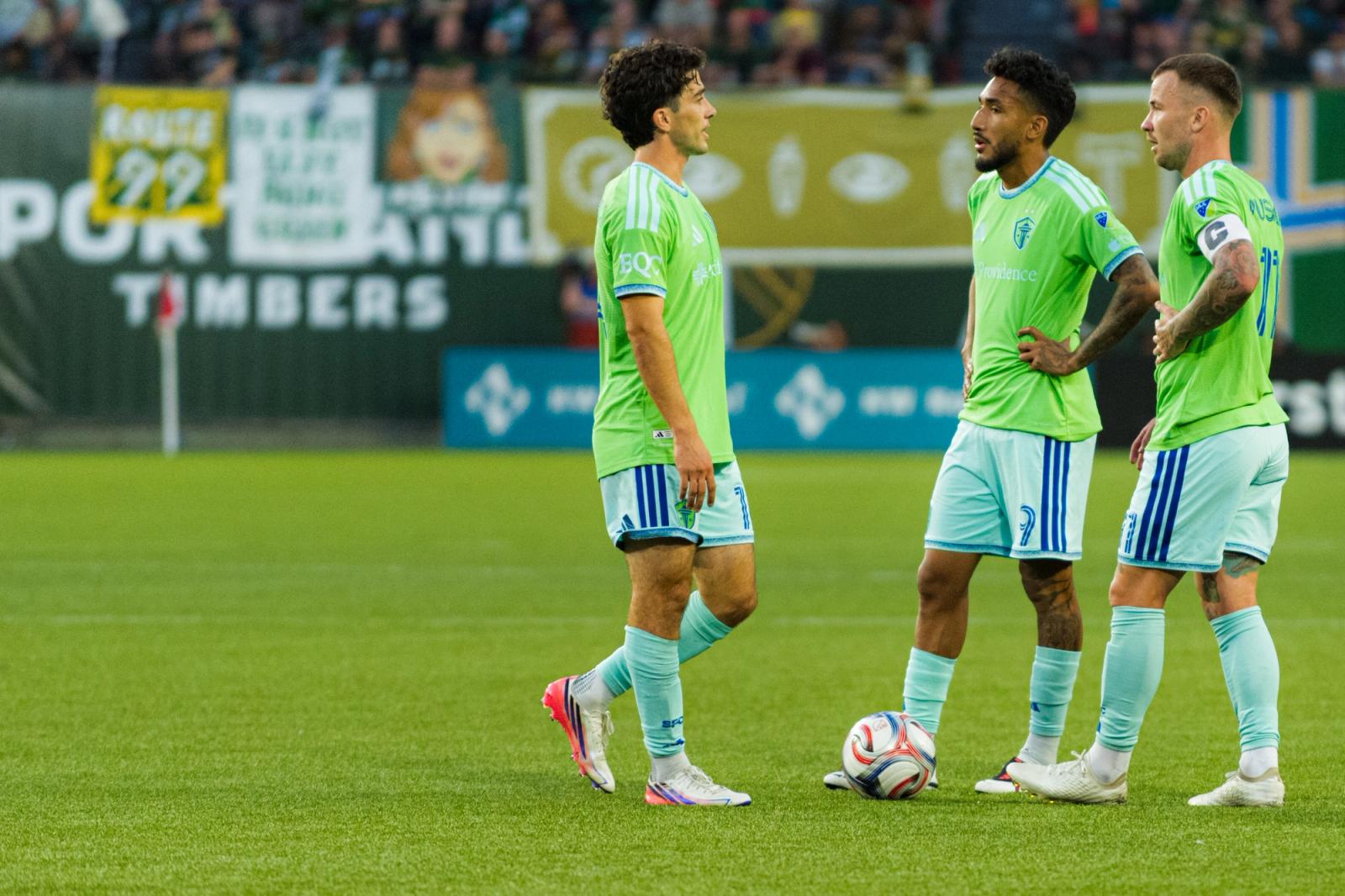 Field-level action — Seattle Sounders vs Portland Timbers — Photo Credit: Aaron Leopold/Undrafted