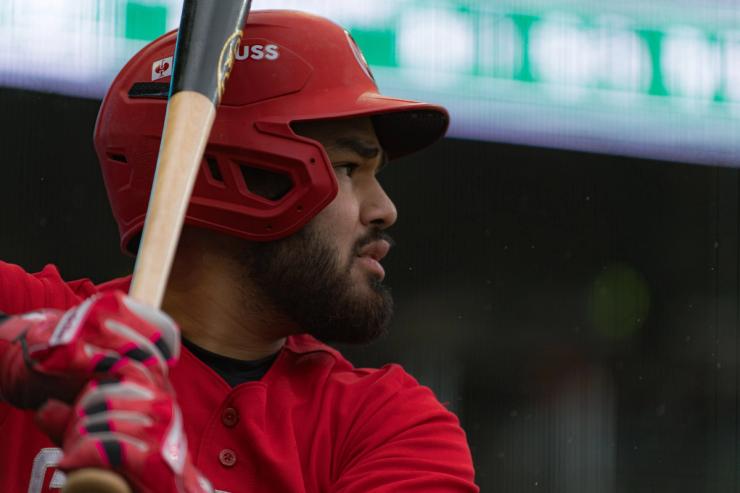 Wide action Vancouver Canadians vs Hillsboro Hops at Hops Ballpark — Photo Credit: Aaron Leopold/Undrafted