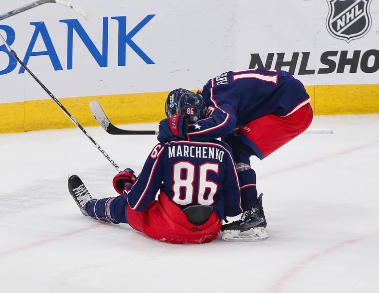 Marchenko's Overtime Heroics Propel Blue Jackets Past Kings