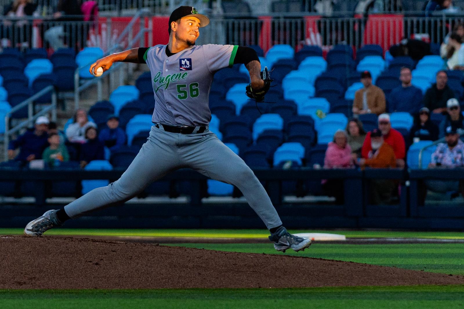 Hops batters face Emeralds pitching — Photo Credit: Aaron Leopold/Undrafted