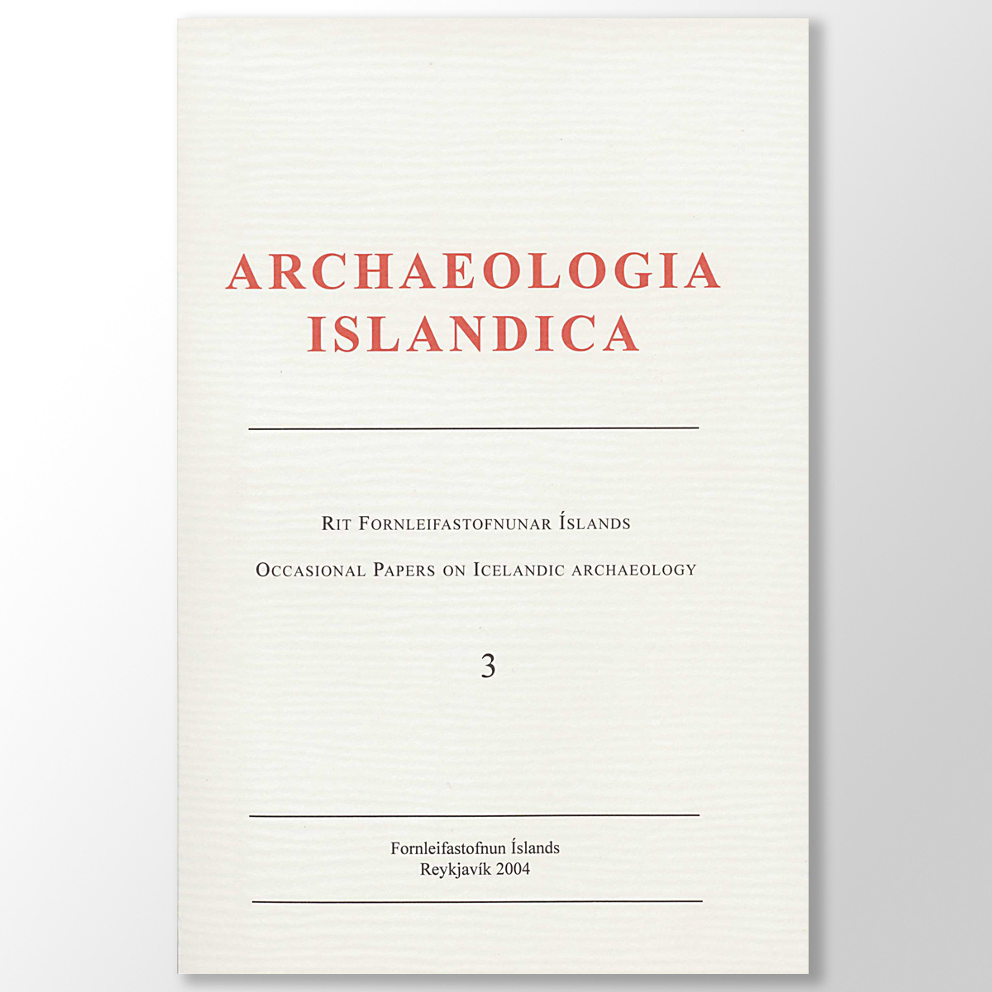 Archaeologia Islandica 3
