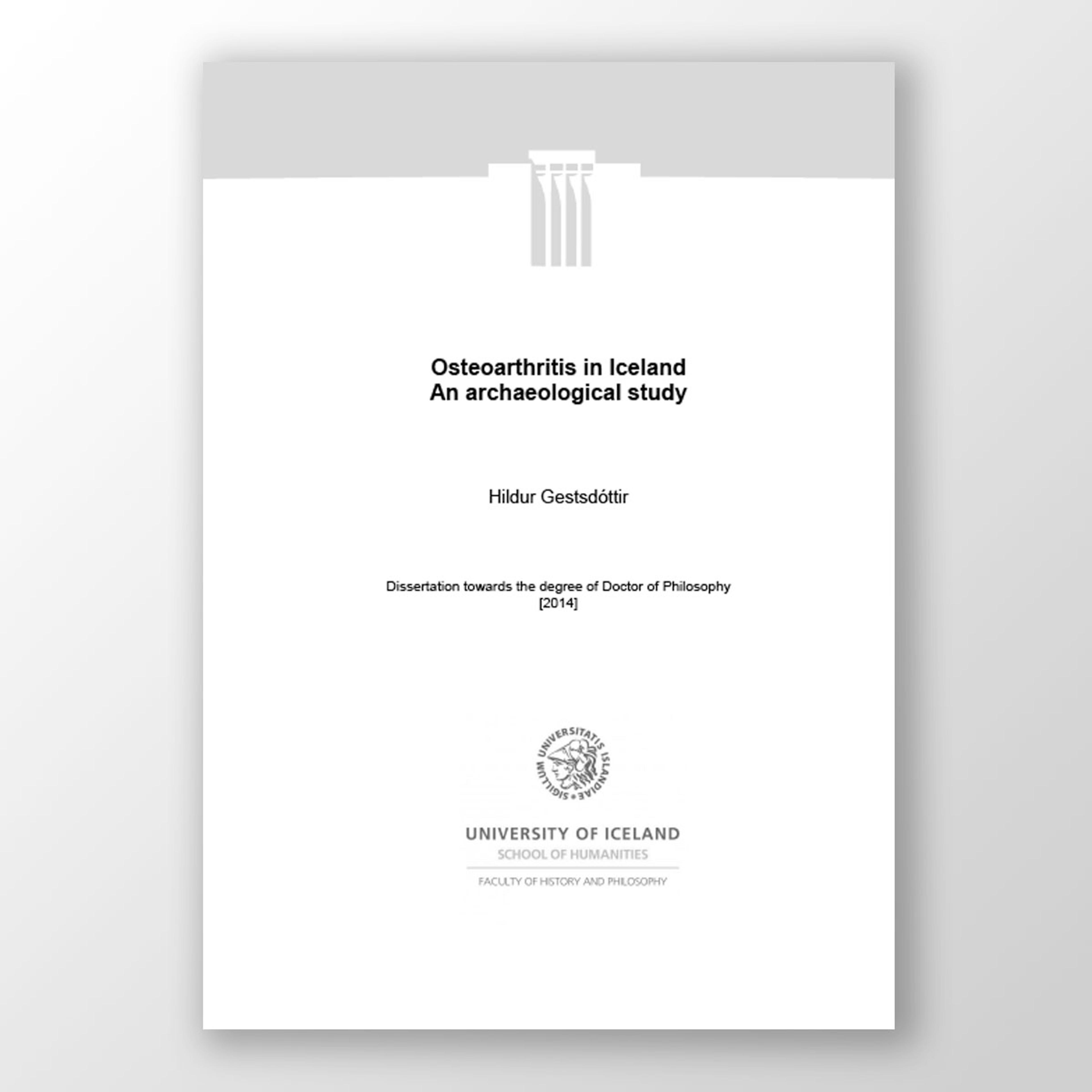 Osteoarthritis in Iceland