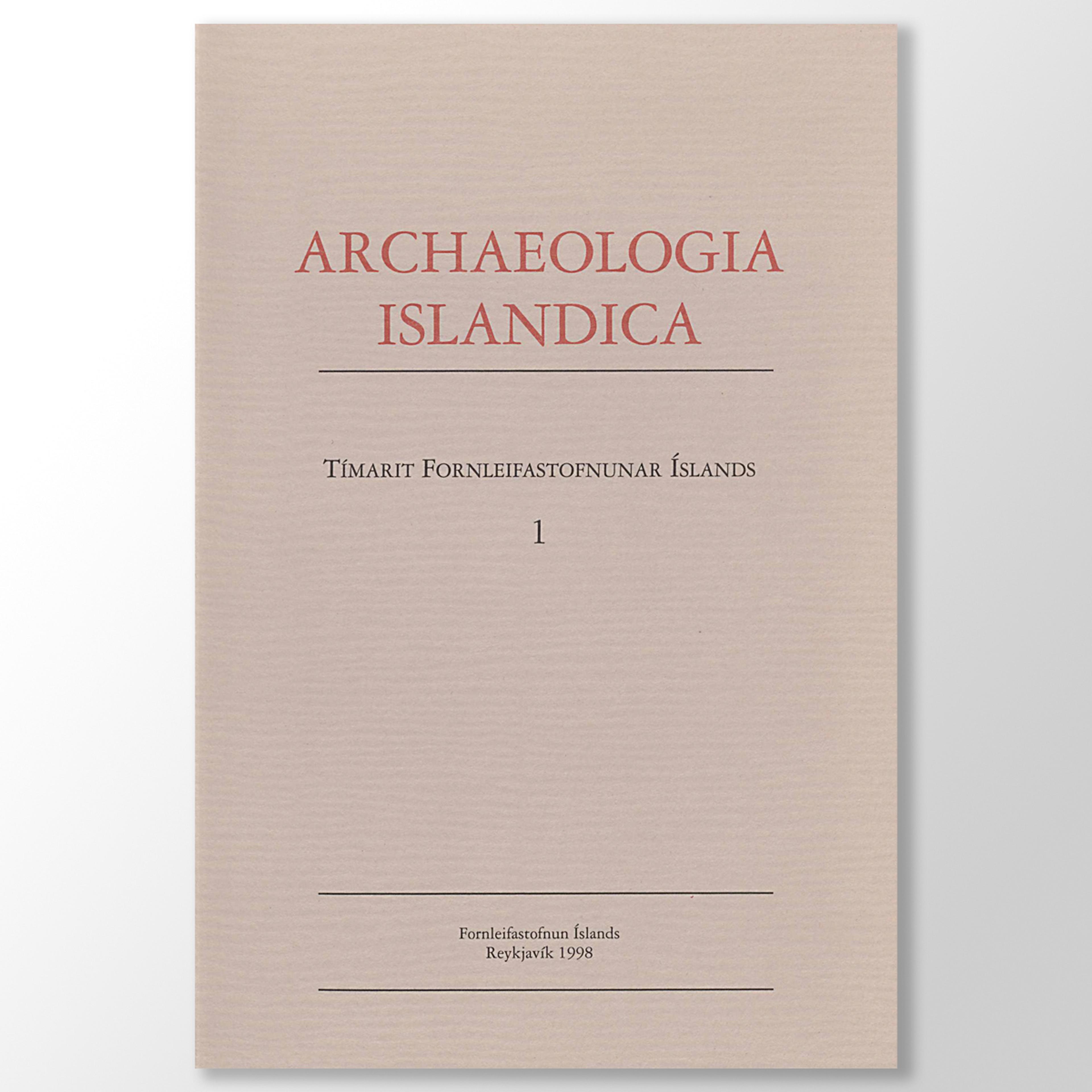 Archaeologia Islandica 1