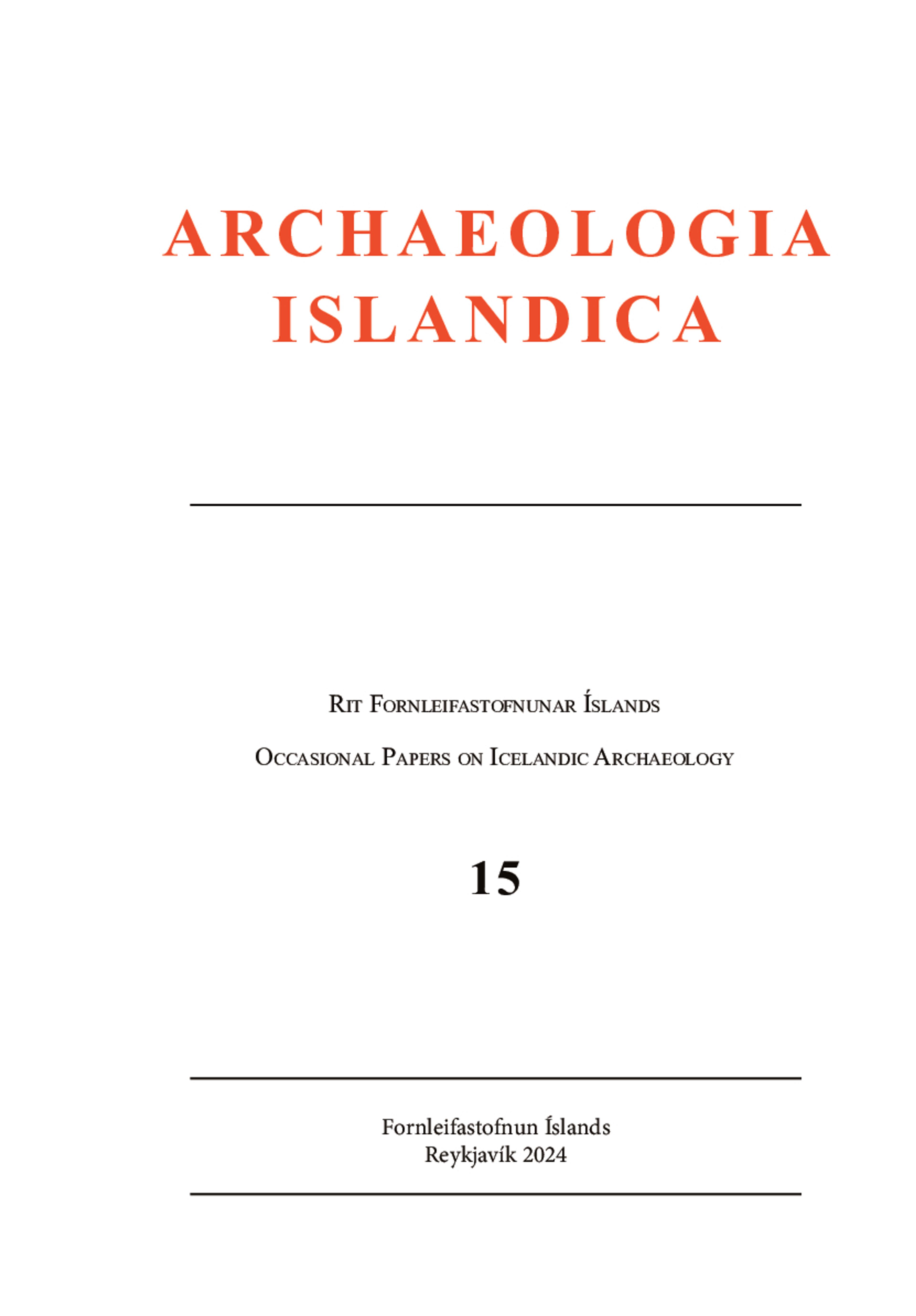 Archaeologia Islandica 15