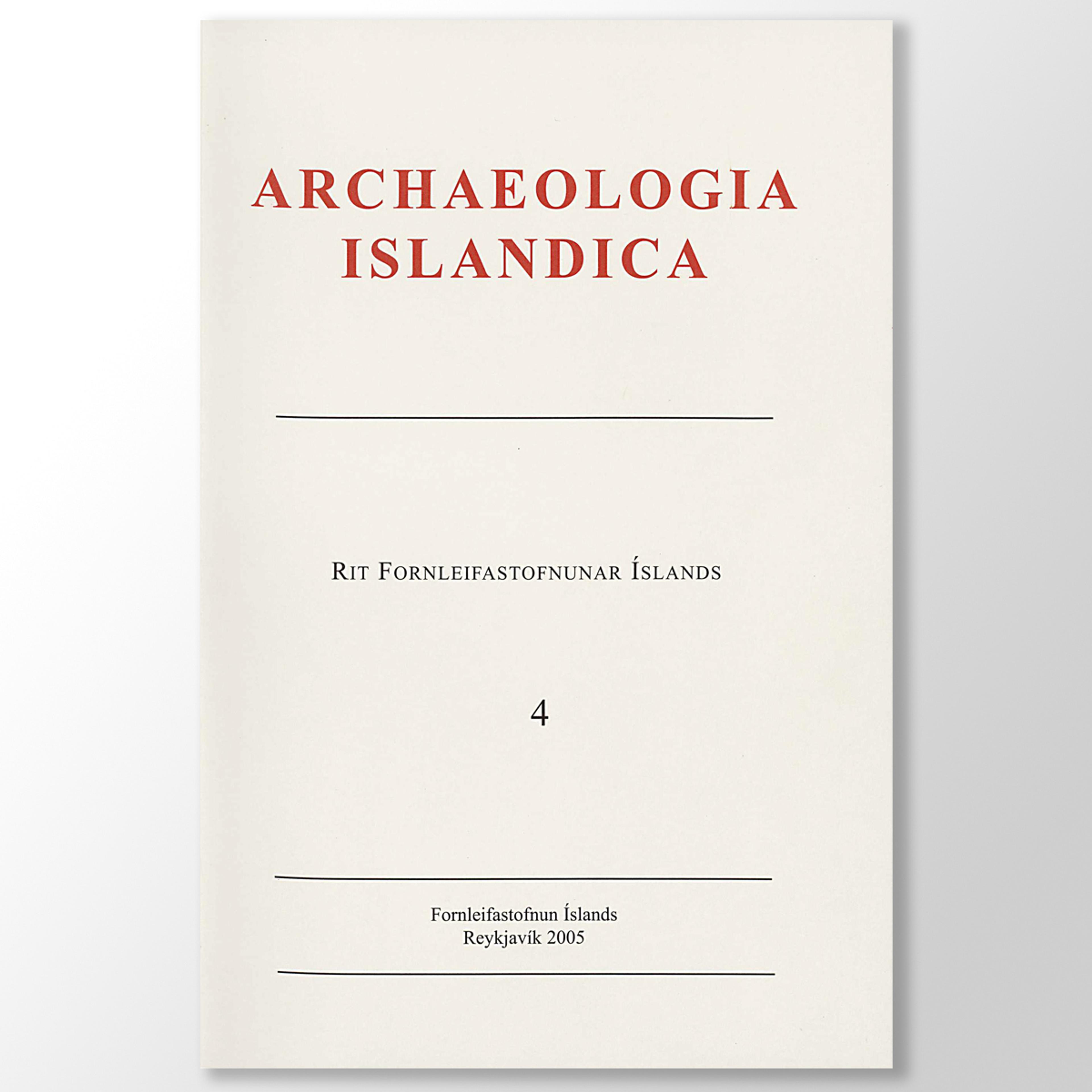 Archaeologia Islandica 4