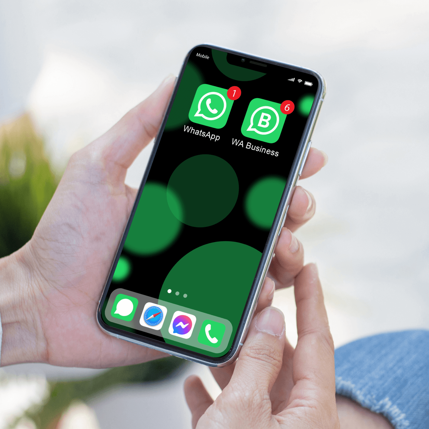 second phone number for whatsapp business