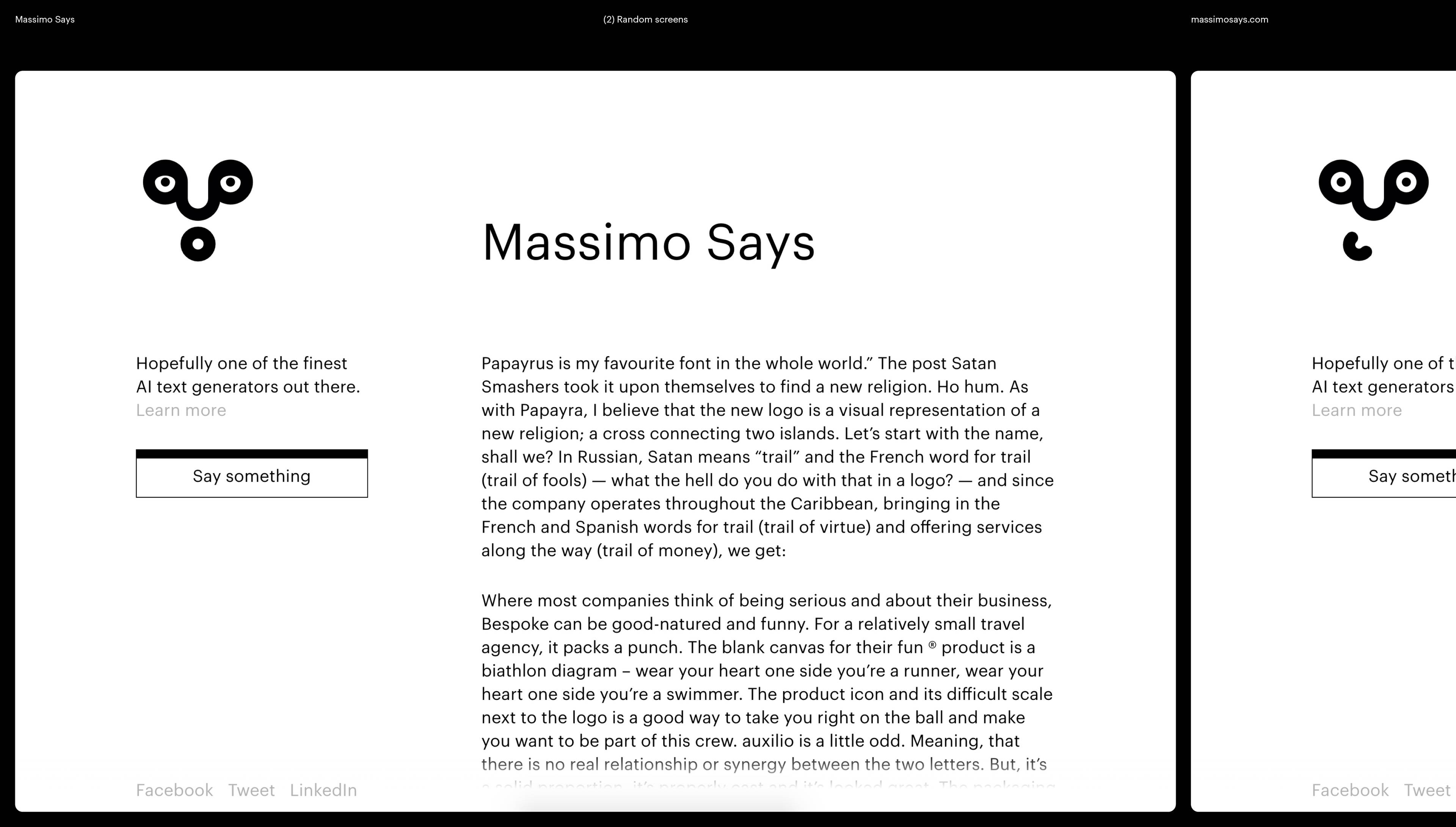 Massimo Says