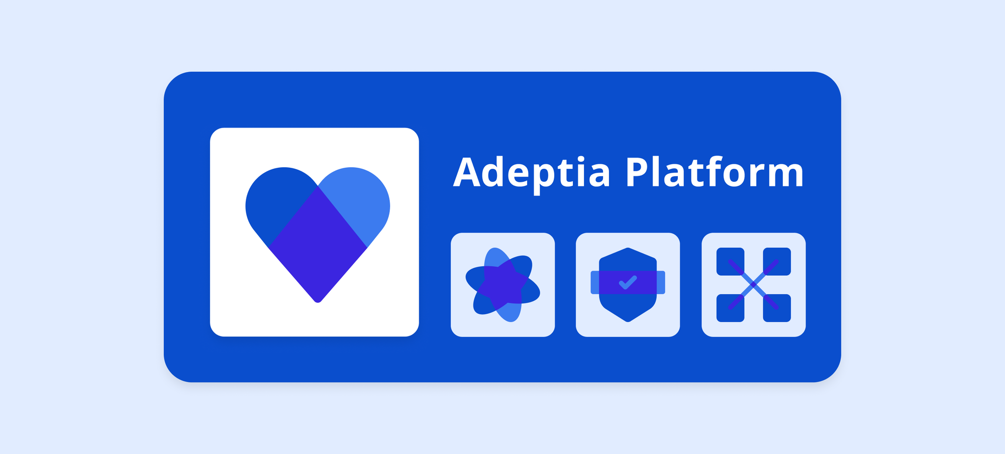 Adeptia Platform Representation with simple logos