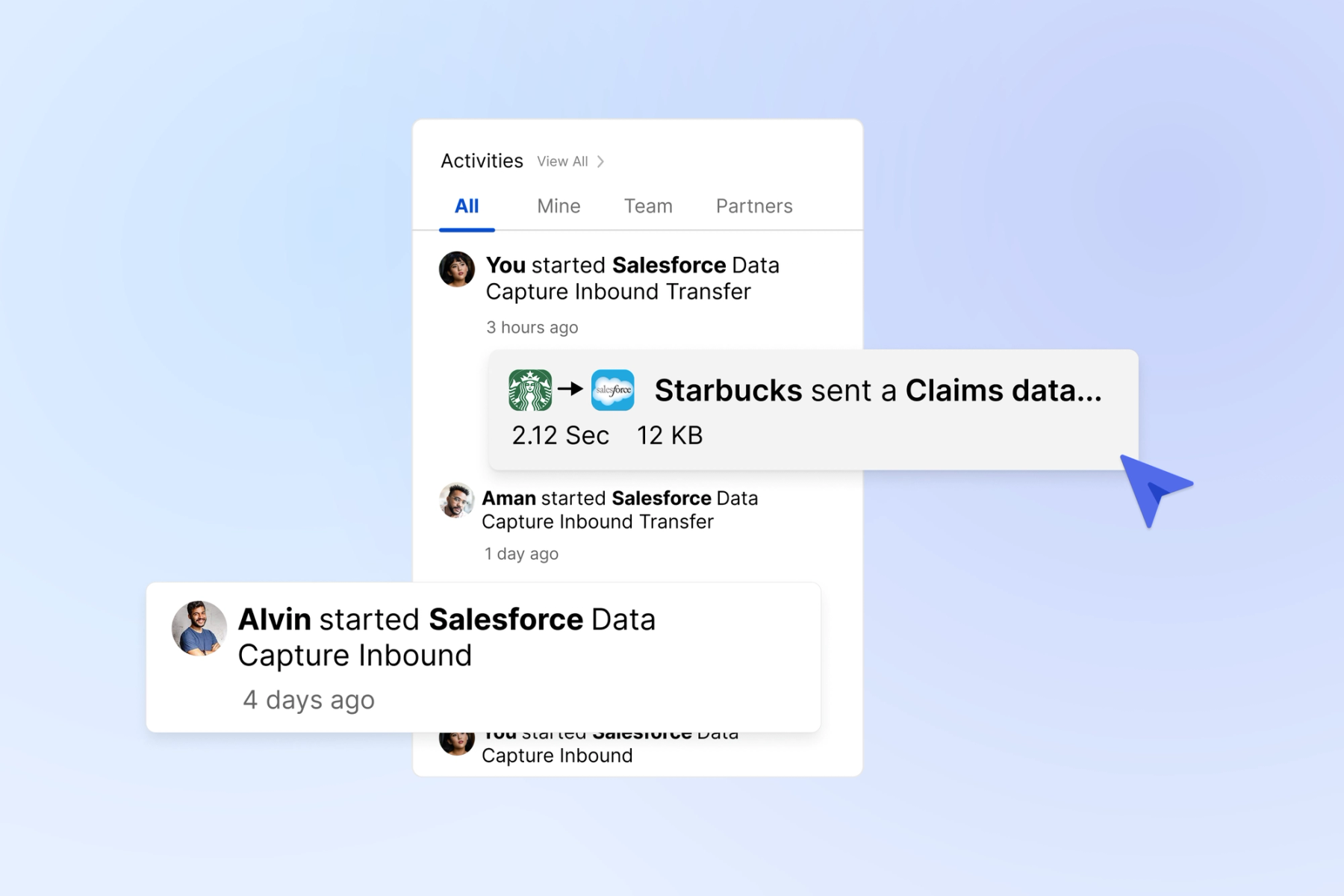 Custom notifications created in Adeptia Automate