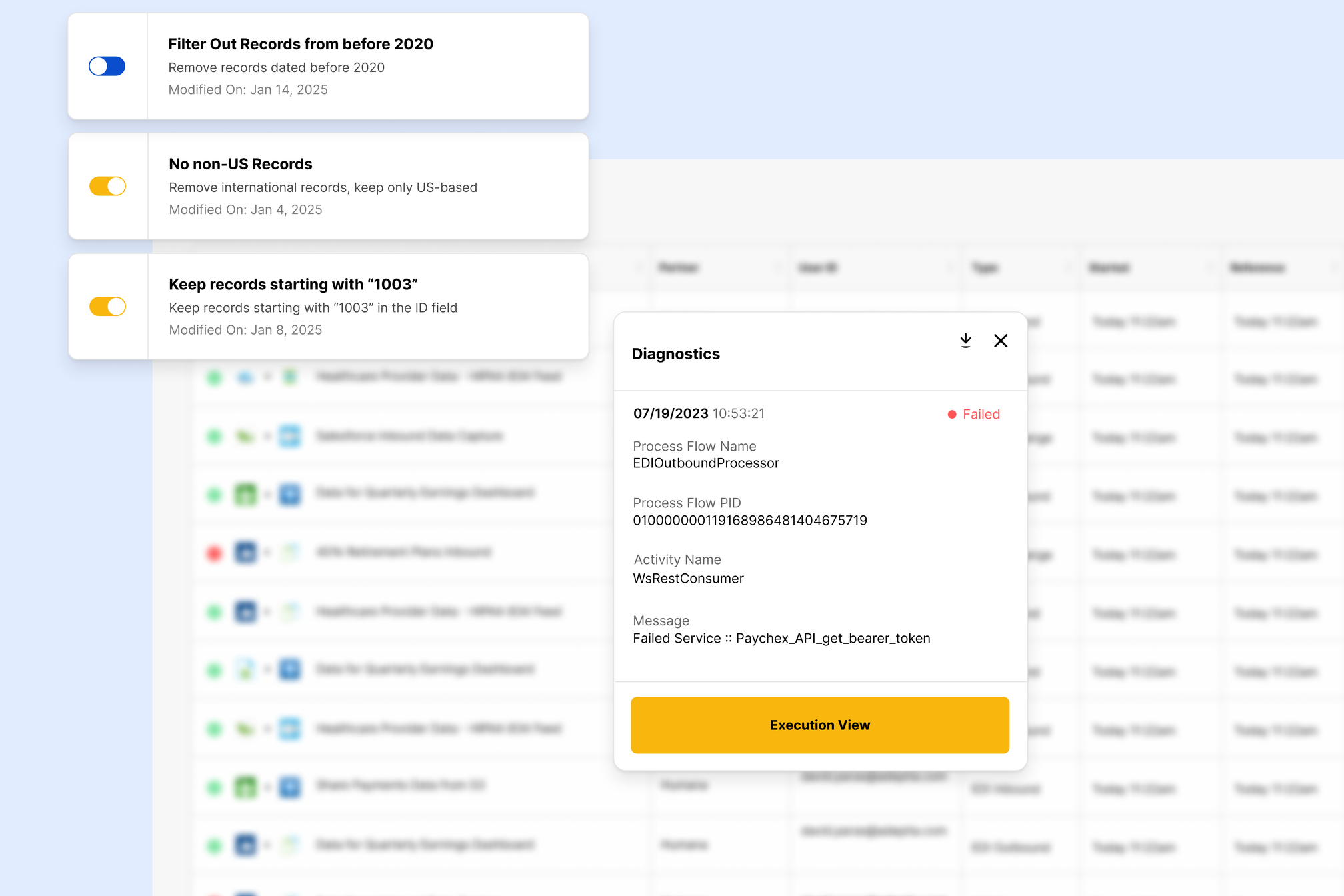 Depicition of Adeptia's Data Rules