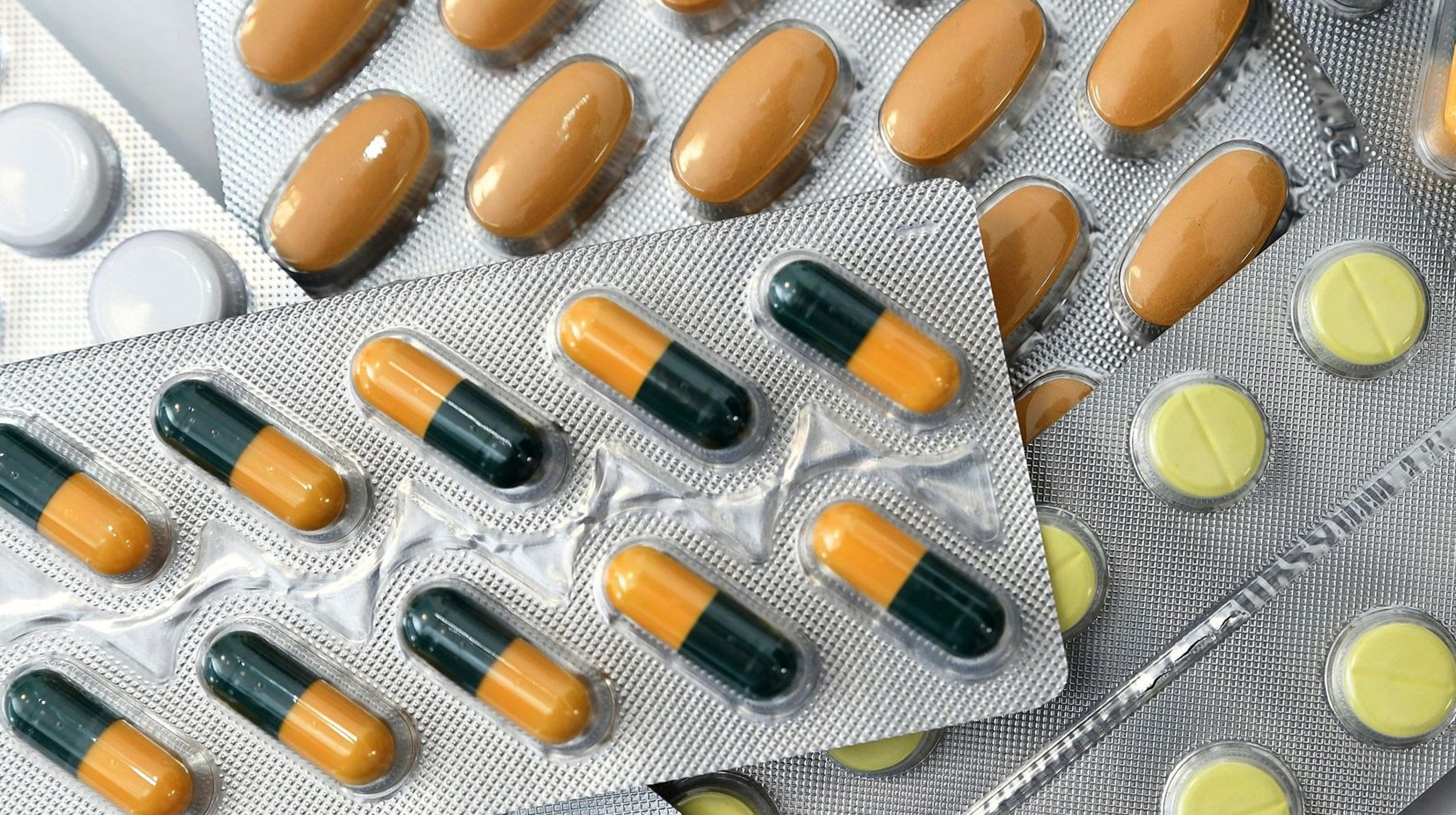 Image of various medications in pill form