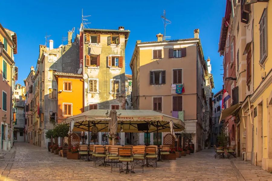 Appartement dans la rue Grisia à Rovinj en Croatie