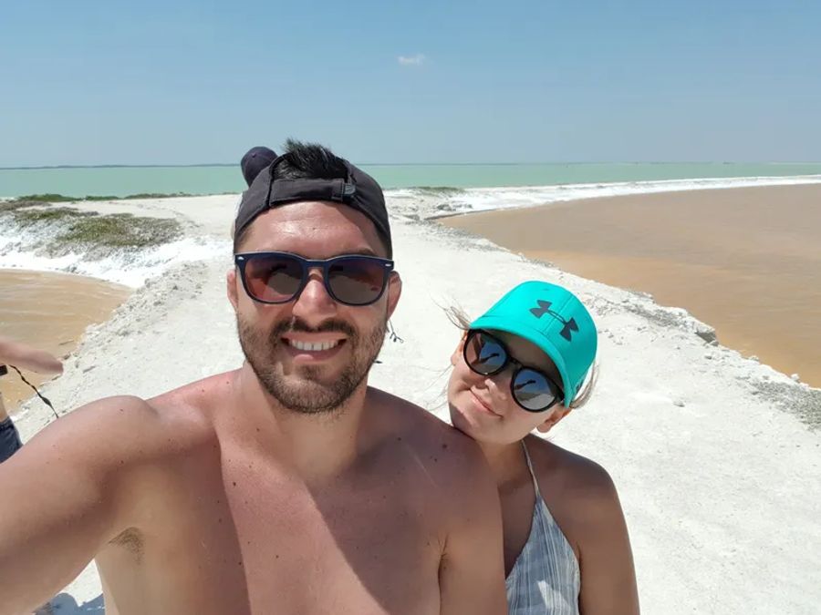 Maud et Cyril à Rio Lagartos au Mexique