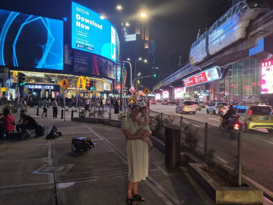 Annaet Maud à Bukit Bintang dans le triangle d
