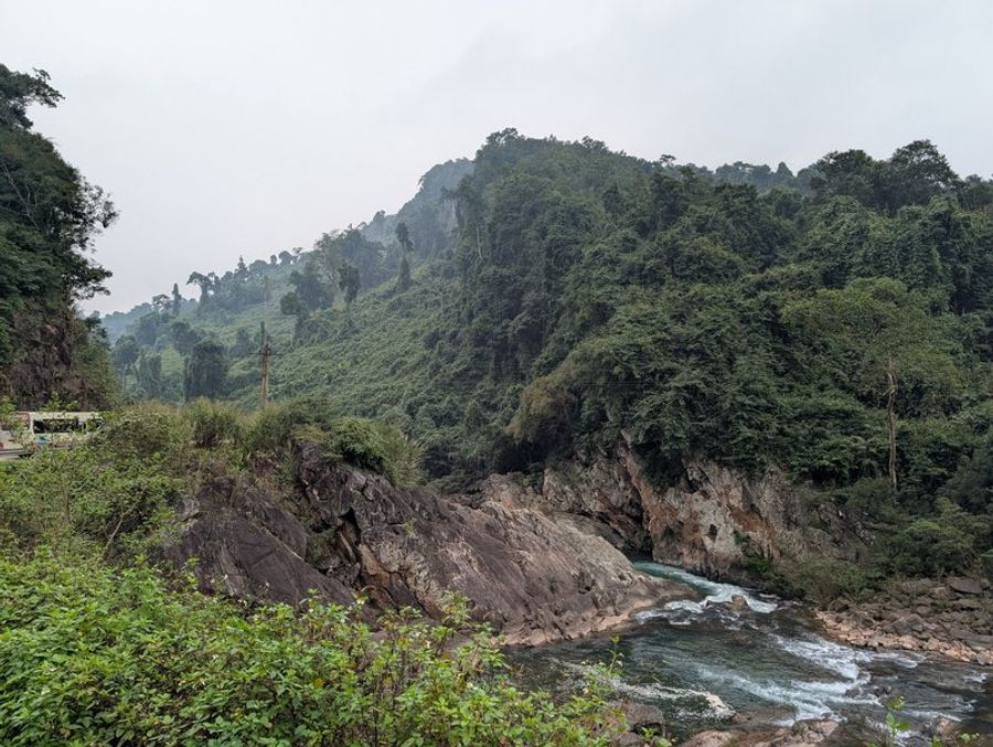 Vue sur la vallée de Bong Lai, un coin rural paisible de Phong Nha