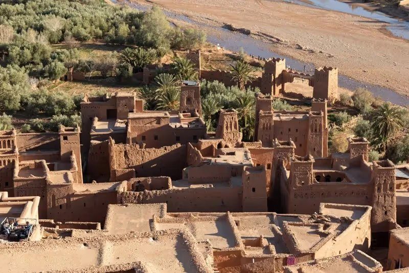 Aït Ben Haddou · la kasbah UNESCO au coucher du soleil