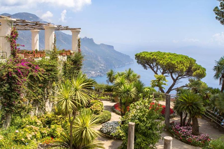 La Villa Rufolo avec son architecture emblématique.
