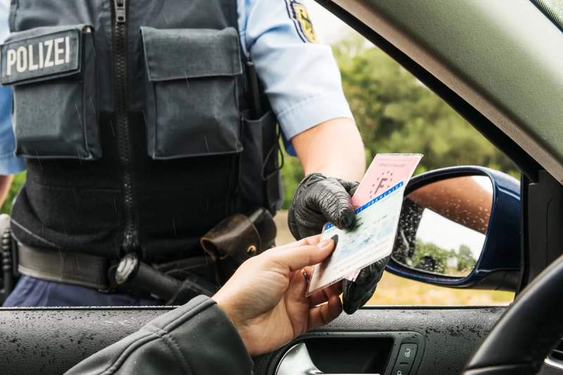 Un contrôle de police