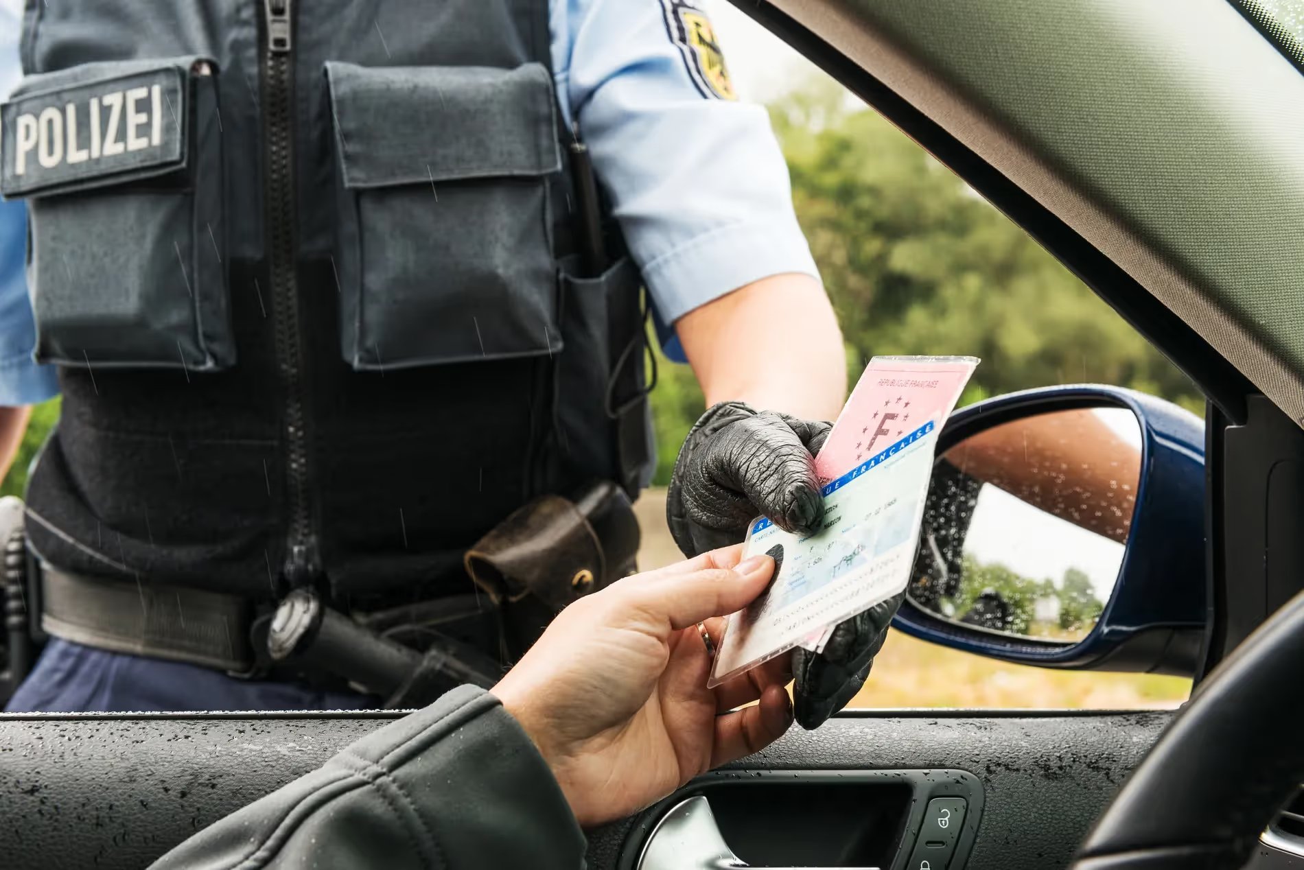 Un contrôle de police