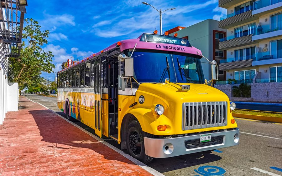 Bus ADO pour se déplacer depuis Cancún sans voiture