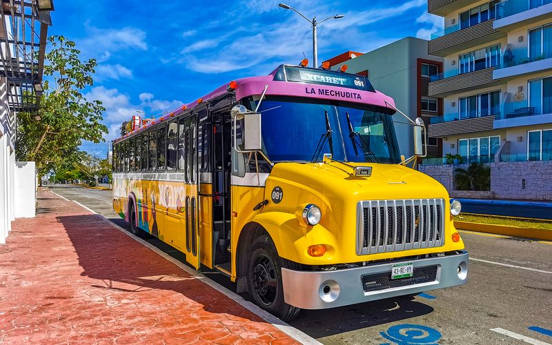 Bus ADO pour se déplacer depuis Cancún sans voiture