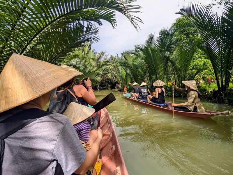 Balade en barque dans le delta du Mékong au Vietnam