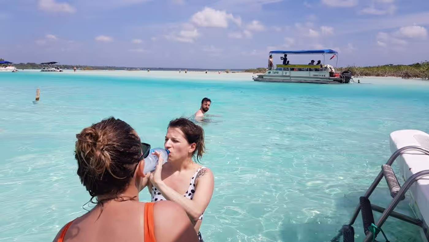 Le canal des pirates à Bacalar lors de notre Road trip au Yucatan de 2 semaines