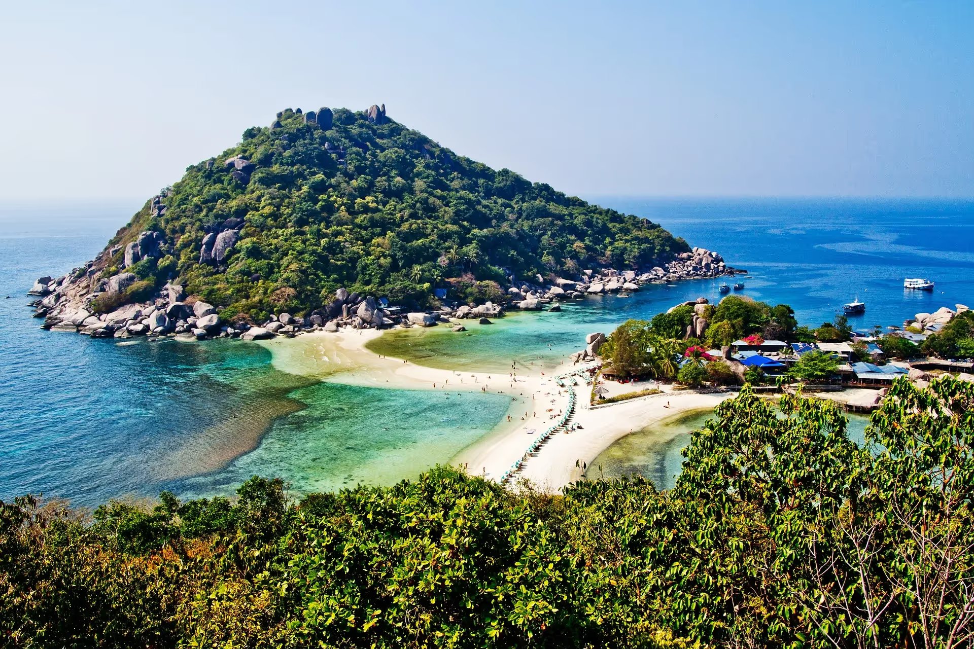 Une vue aérienne de Koh Tao en Thaïlande